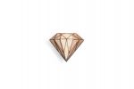 BeWooden - Ozdoba do butonierki Diamond Lapel dla mężczyzny
