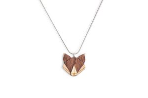 Drewniany wisiorek Fox Pendant