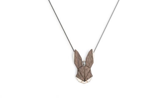 Drewniany wisiorek Hare Pendant