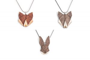 Wolf & Fox & Hare Pendant Set