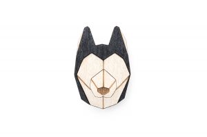 Drewniana broszka Husky Brooch