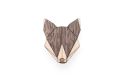 Drewniana broszka Wolf Brooch