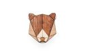 Drewniana broszka Bear Brooch