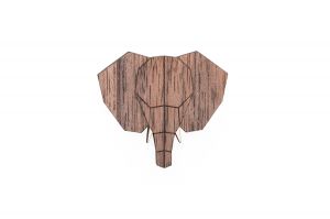 Drewniana broszka Elephant Brooch