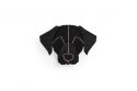 Drewniana broszka Black Labrador Brooch