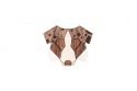 Drewniana broszka Australian Shepherd Brooch