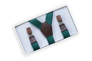 Szelki Forest Green Suspenders