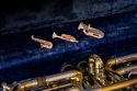 Drewniana broszka Saxophone Brooch