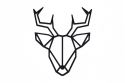 Drewniana dekoracja Deer Siluette