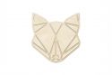 Drewniana dekoracja Fox Polygon