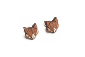 Drewniane kolczyki Fox Earrings