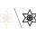 Snow Decoration 6x, Kolor: Czarny