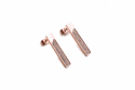 Metalowe kolczyki Lumen Earrings Rectangle