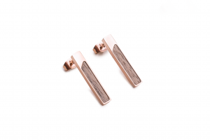 Metalowe kolczyki Lumen Earrings Rectangle