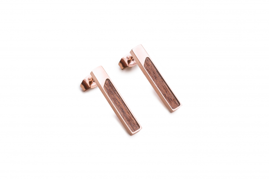 Metalowe kolczyki Rea Earrings Rectangle