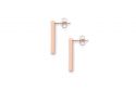 Metalowe kolczyki Rose Earrings Rectangle