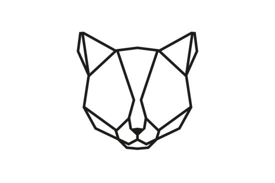 Drewniana dekoracja Cat Siluette