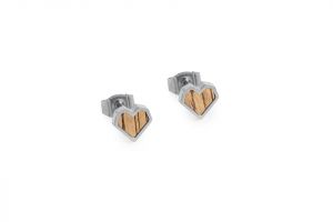 Metalowe kolczyki Lini Earrings Heart