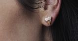 Metalowe kolczyki Rea Earrings Triangle