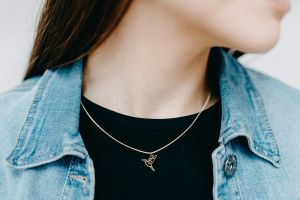 Metalowy wisiorek Bird Steel Pendant