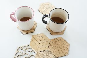 Drewniana podkładka Deco Coasters