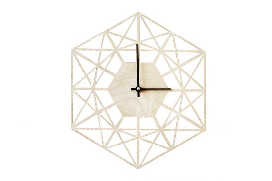Drewniany zegar Net Clock