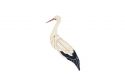 Drewniana broszka Stork Brooch