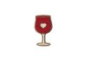 Drewniana broszka Red Wine Brooch