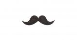 Drewniana broszka Moustache Brooch