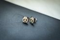 Drewniane kolczyki Panda Earrings