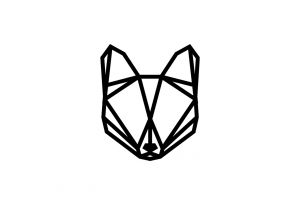 Drewniana dekoracja Baby Fox Siluette