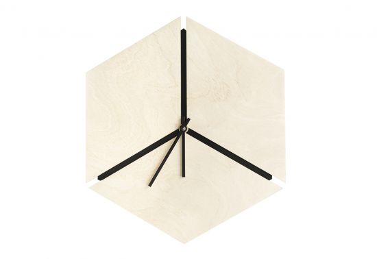Drewniany zegar Tetrius Clock
