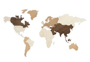 Drewniana mapa Lux Map