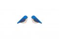 Drewniane kolczyki Blue Bird Earrings