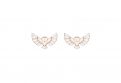 Drewniane kolczyki Snowy Owl Earrings