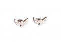 Drewniane kolczyki Snowy Owl Earrings