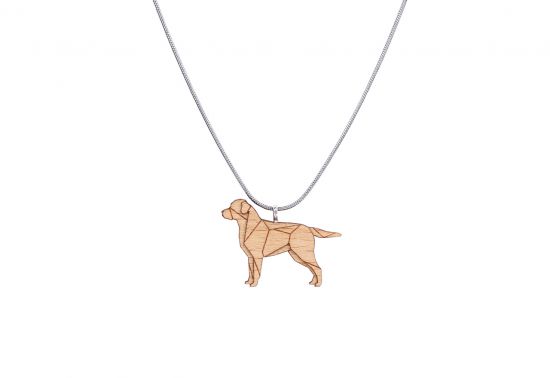 Drewniany wisorek Walking Labrador Pendant