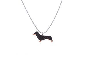 Drewniany wisiorek Walking Dachshund Pendant