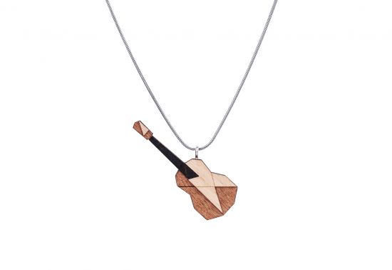 Drewniany wisorek Guitar Pendant