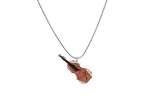 Drewniany wisorek Violin Pendant