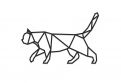Drewniana dekoracja Walking Cat Siluette