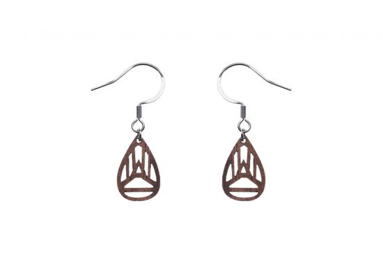 Drewniane kolczyki Drop Earrings