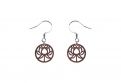 Drewniane kolczyki Lotos Earrings