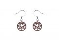 Drewniane kolczyki Lotos Earrings