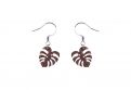 Drewniane kolczyki Monstera Earrings