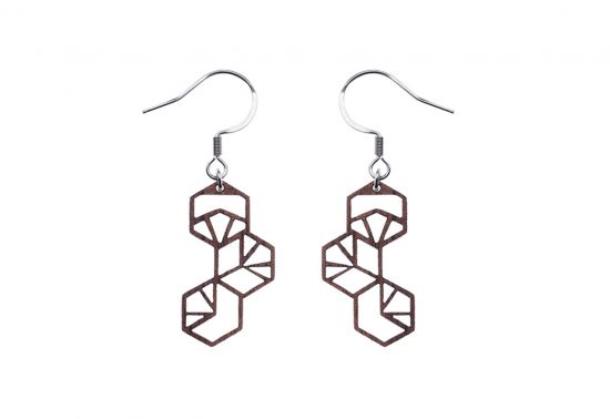 Drewniane kolczyki Trillo  Earrings