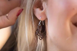 Drewniane kolczyki Trillo  Earrings