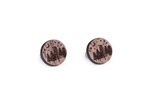 Drewniane kolczyki Wood Earrings