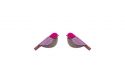 Drewniane kolczyki Purple Cutebird Earrings