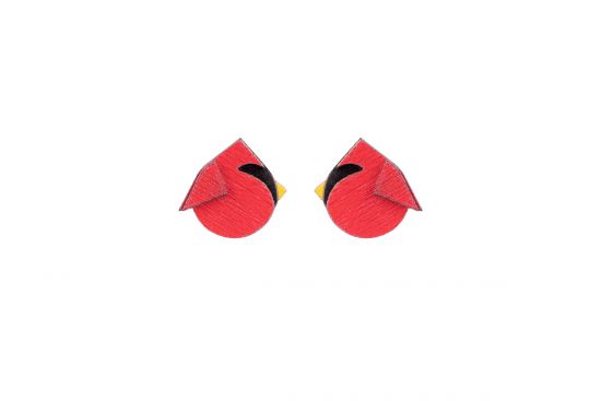 Red Cutebird Earrings